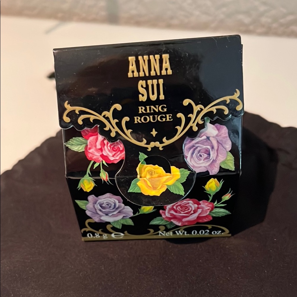 Anna Sui Ring Rouge lip gloss rose ring
